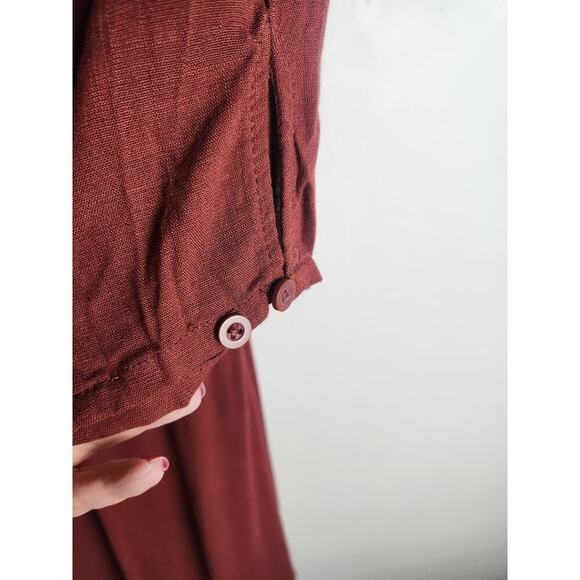 Torrid Brown Lenny 3/4 Sleeve Midi Belted Dress Size 1/1X 14/16 NWT Boho stretch - Picture 5 of 12